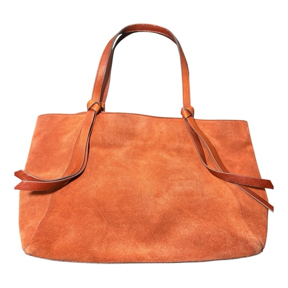 FOSSIL Rayna Brown Suede Leather Tote Bag - Picture 3 of 12
